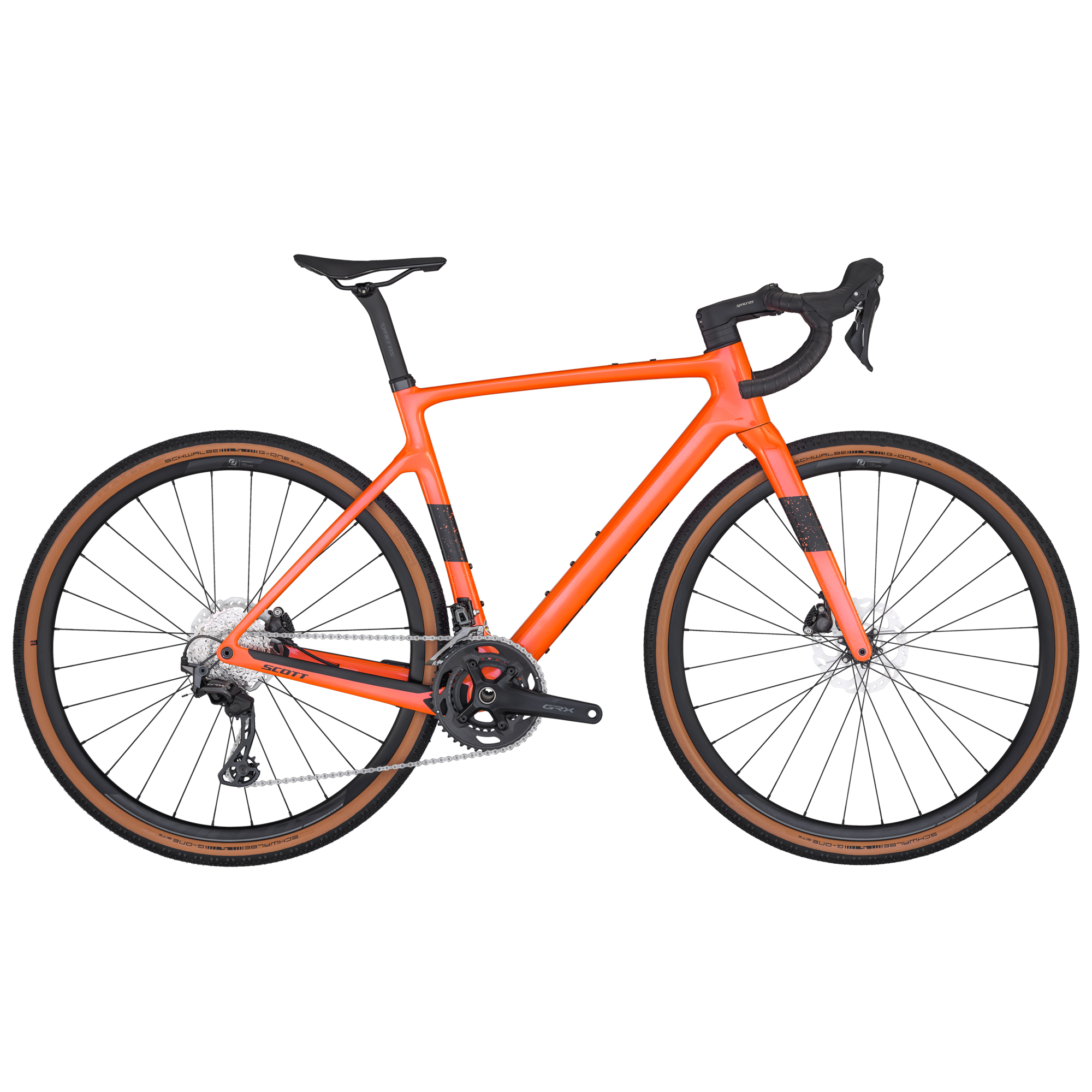 Scott Addict Gravel 40 orange 2024 - Shimano GRX 2x12sp - Syncros RP2.0