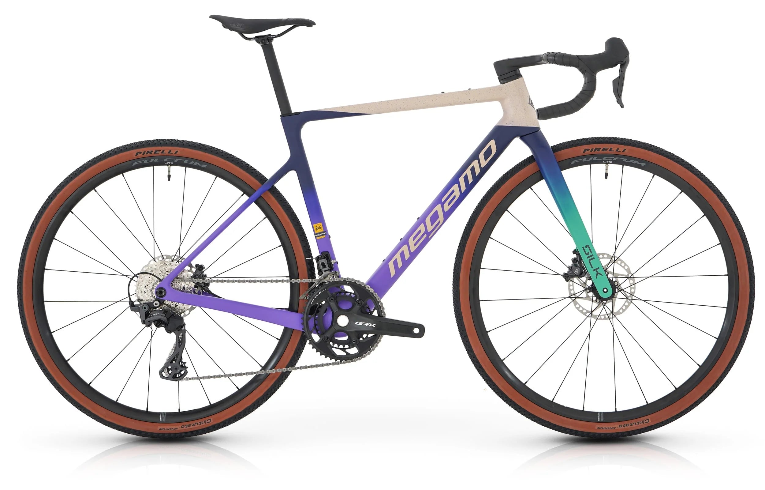 Megamo SILK 08 limited BUFF 2025 - Shimano GRX 2x12sp - Fulcrum Lite ER