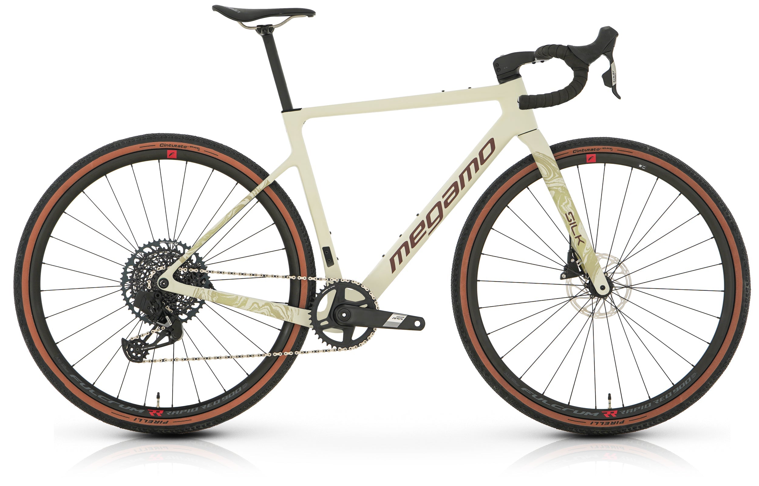 Megamo Silk 05 AXS 2025 - Sram X1 Eagle AXS 1x12sp - Fulcrum Rapid Red 900
