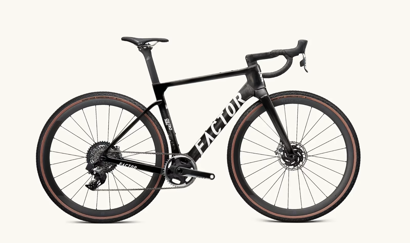 Factor Ostro Gravel 2024 - Sram Force eTap AXS 1x12sp - Black Inc Thirty-Four